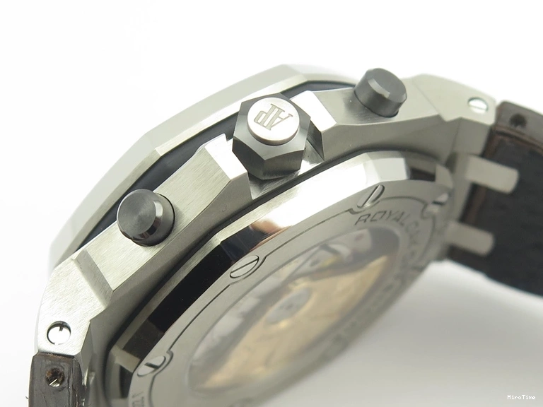 MIROTIME 0725 Pilot Chrono RG 3878 V6F Best Edition Gray Dial On Brown Leather Strap A Contemporary 7254